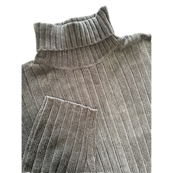 Vintage South Pole YK2 Ribbed Chenille Turtleneck Oversized Sweater Soft Cozy XL - Picture 1 of 9